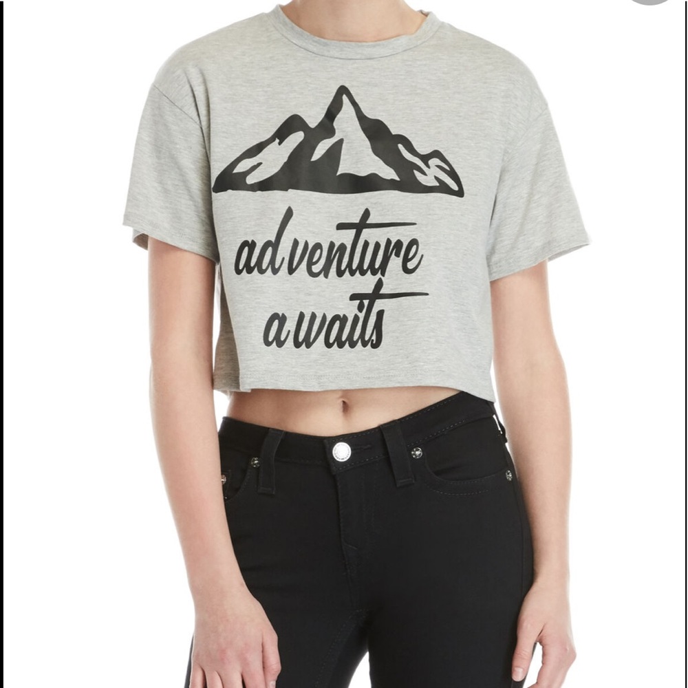 MISS POPULAR COTTON CROPPED LARGE TEE